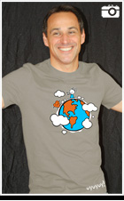 Modelo de camiseta planeta